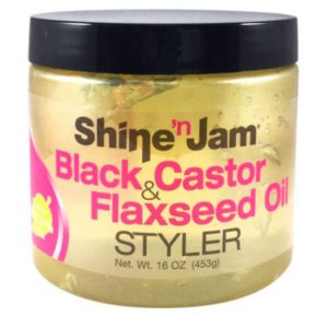 Ampro shine jam black castor flaxseed oil