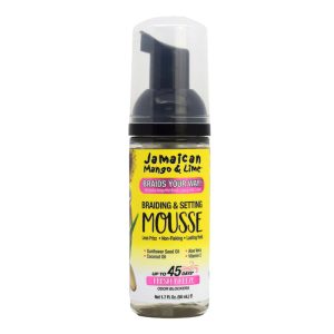 JAMAICAN MANGO & LIME Braids Your Way Shine & Molds Mousse 2oz