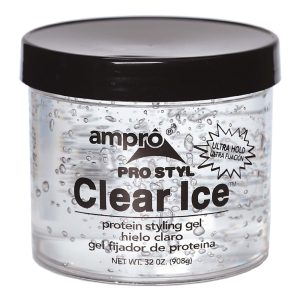 AMPRO Clear Ice - Protein Styling Gel [Ultra Hold] 32oz