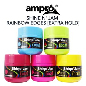 Ampro Pro Shine-n-Jam Rainbow Edges-Banana Extra Hold (4oz)