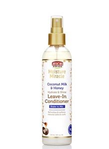AFRICAN PRIDE Moisture Miracle Coconut Milk & Honey Leave In Conditioner (8oz)