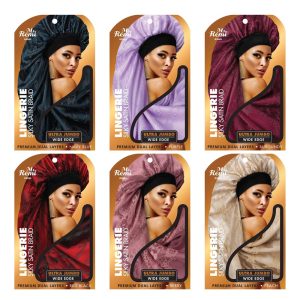 ANNIE Ms. Remi Lingerie Wide Edge Silky Braid Bonnet [Ultra Jumbo] Assorted