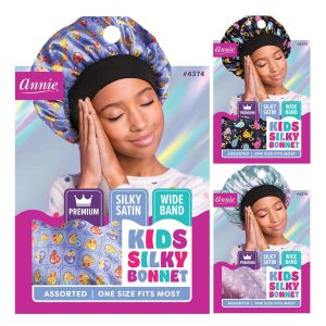 ANNIE Premium Kid's Silky Wide Edge Bonnet Assorted