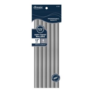 ANNIE Soft Twist Rollers (12inch) 11/16â€ Diameter