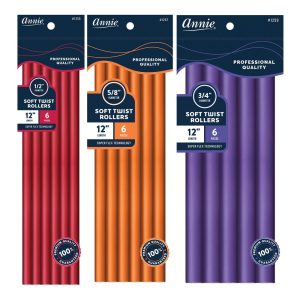 ANNIE Soft Twist Rollers (12inch)  Diameter