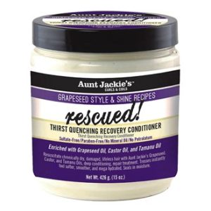 AUNT JACKIE'S Grapeseed Rescued Thirst Quenching Recovery Conditioner (15oz)3