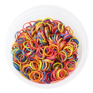 KIM & C 1000pcs Rubber Bands Assorted