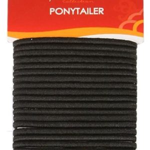 KIM & C 18pcs Ponytail Holder Black