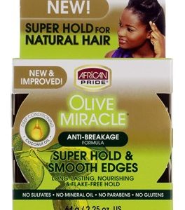 AFRICAN PRIDE Olive Miracle Super Hold & Smooth Edges (2.25oz)