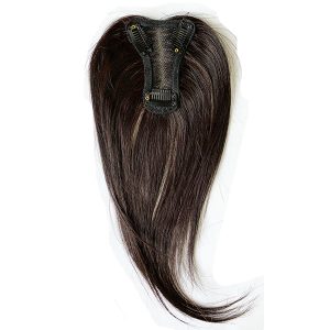10" Hand Made 100% Human Hair Topper / Middle Side Part